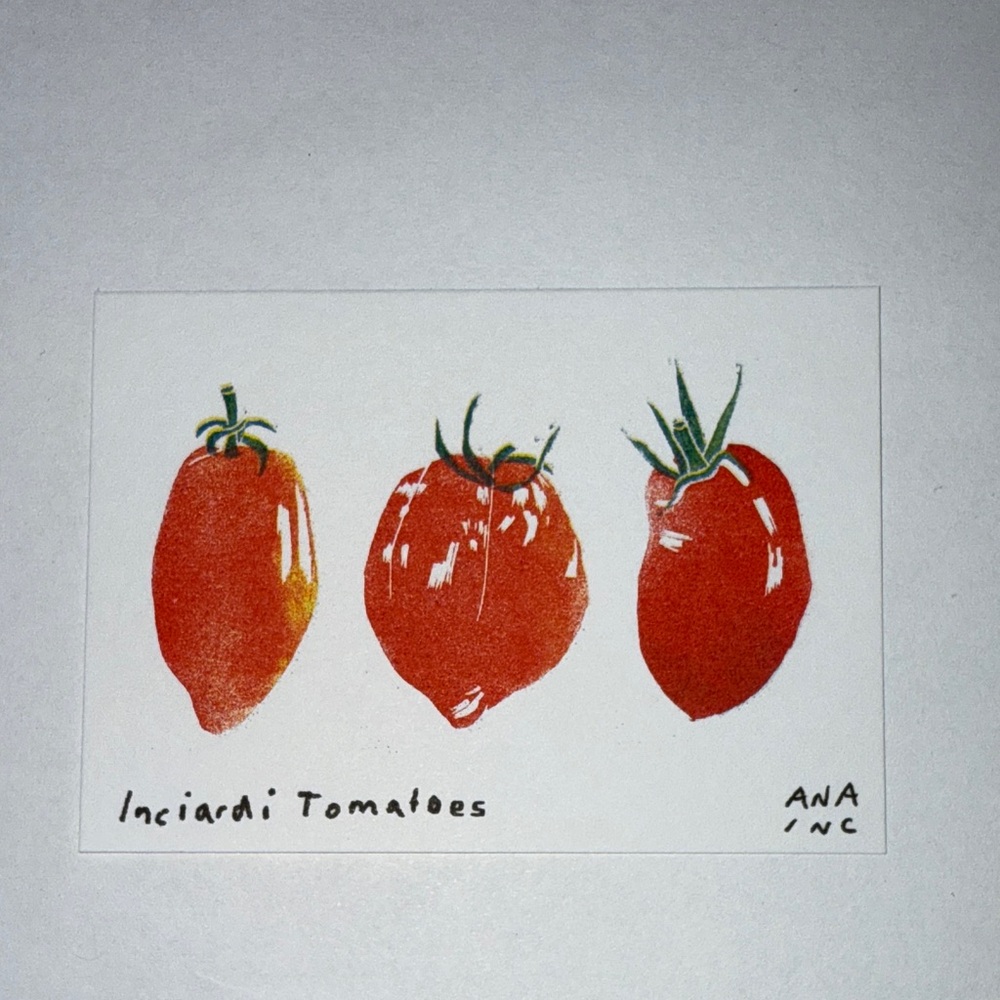 Ana Inciardi Mini Print, Inciardi Tomatoes